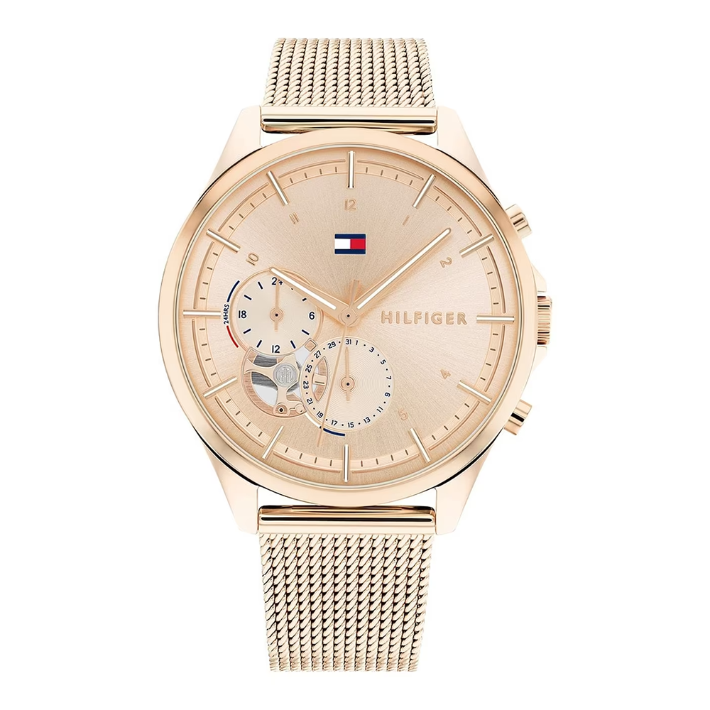 Montre Femme Tommy Hilfiger Quinn, multifonctions en acier PVD rose 1782486