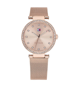 Montre Femme Tommy Hilfiger Lynn, 3 aiguilles en acier PVD rose 1782508