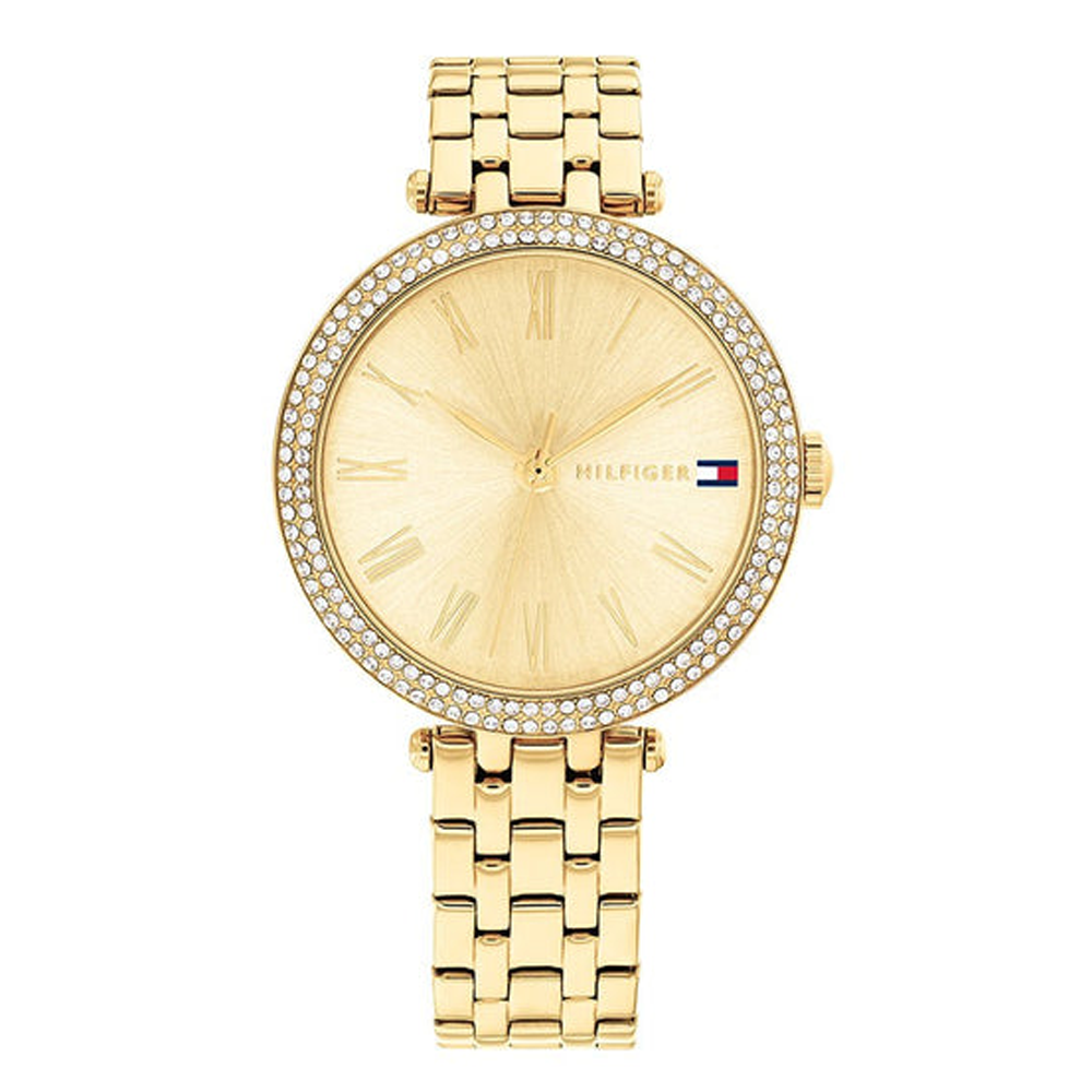 Montre Femme Tommy Hilfiger Natalie, 3 aiguilles en acier PVD jaune 1782718