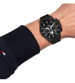 Montre Homme Tommy Hilfiger Bank 1792262 - Chronographe Noir