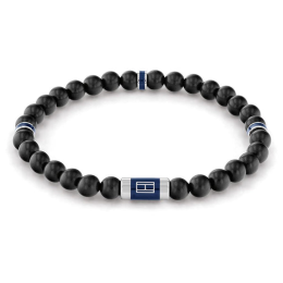 Bracelet homme Tommy Hilfiger, battlefield D-day noir, Acier et bois, 2790323