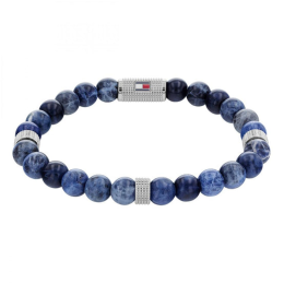 Bracelet homme Tommy Hilfiger, beaded stone, Acier et sodalite 2790436
