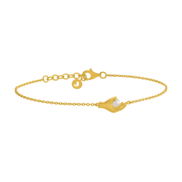 Bracelet Jourdan Bijoux Hélicé, argent 925/1000 doré or jaune et perles de culutre AJF170234B