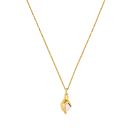 Collier Jourdan Bijoux Hélicé, argent 925/1000 doré or jaune et perles de culutre AJF170237N