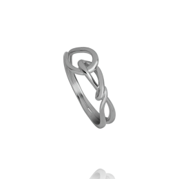 Bague Jourdan Eterna Argent 925 - Design Nœud Abstrait