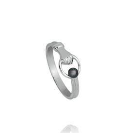 Bague Jourdan Bijoux Manea, argent 925/1000 et hématite, AJF170313R