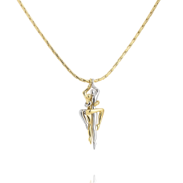 Collier Jourdan Bijoux Tango, métal bicolore BR 324