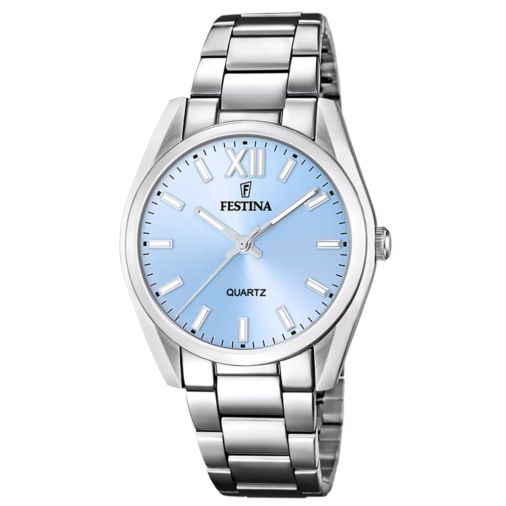 Montre femme Festina Alegria en acier cadran bleu 20622/3