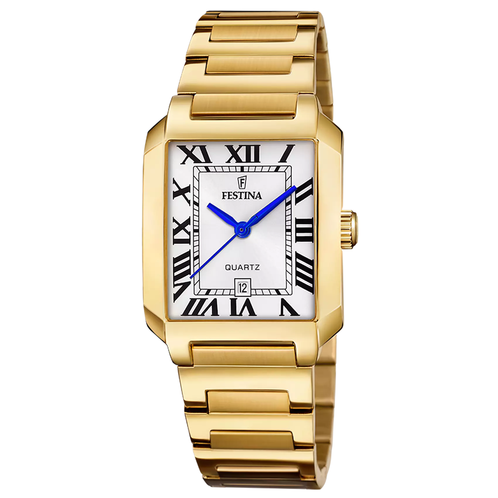 Montre femme Festina On the square en acier cadran argenté 20680/1