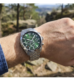 Montre Homme Festina Timeless F20742/5 - Chrono Acier & Vert