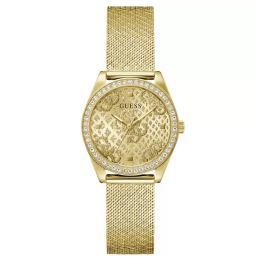 Montre FEMME GUESS Boa en acier PVD jaune GW0748L2