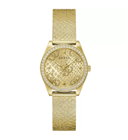 Montre FEMME GUESS Boa en acier PVD jaune GW0748L2