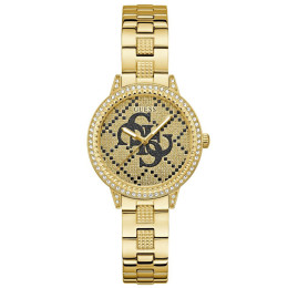 Montre FEMME GUESS G Lace en acier PVD jaune GW0944L2