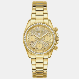 Montre FEMME GUESS Victoria en acier PVD jaune, GW1037L2