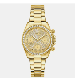 Montre FEMME GUESS Victoria en acier PVD jaune, GW1037L2