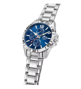 Montre Homme Lotus 18812/1 - Multifonction Acier & Bleu