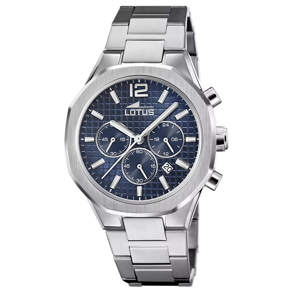 Montre homme LOTUS, chronographe, acier 18847/2