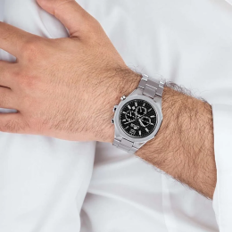 Montre Homme Lotus 18847/3 - Chronographe Acier & Cadran Noir