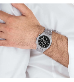 Montre Homme Lotus 18847/3 - Chronographe Acier & Cadran Noir