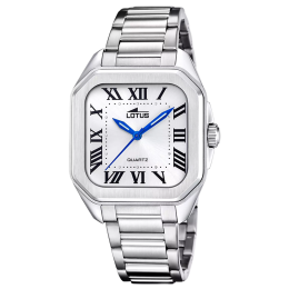 Montre femme LOTUS, Square series blanc, acier 18967/1