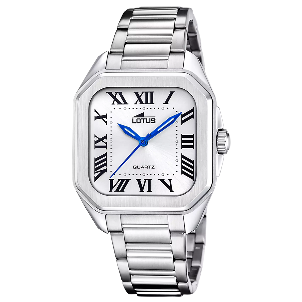 Montre femme LOTUS, Square series blanc, acier 18967/1