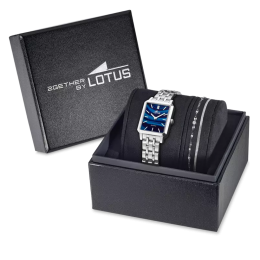 Coffret montre femme et bracelet bijou 2GETHER bleu LOTUS 19008/3
