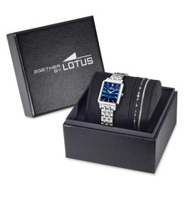 Coffret montre femme et bracelet bijou 2GETHER bleu LOTUS 19008/3