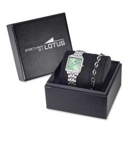 Coffret Montre Femme Lotus 2Gether 19010/4 - Acier & Vert