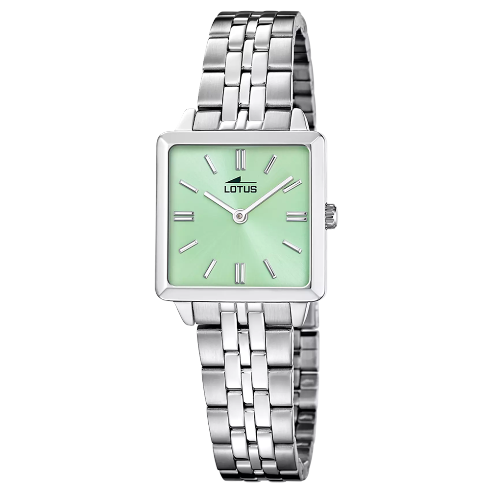 Coffret montre femme et bracelet bijou 2GETHER vert LOTUS 19010/4