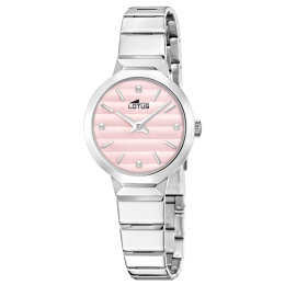 Montre femme LOTUS, Old money rose, acier 19026/2