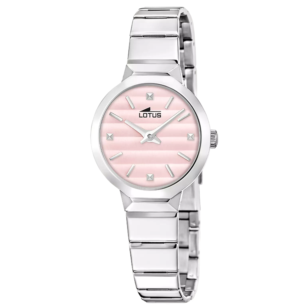 Montre femme LOTUS, Old money rose, acier 19026/2