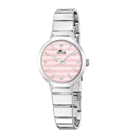 Montre femme LOTUS, Old money rose, acier 19026/2