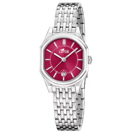 Montre femme LOTUS, Old money bordeaux, acier 19043/2