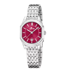 Montre femme LOTUS, Old money bordeaux, acier 19043/2