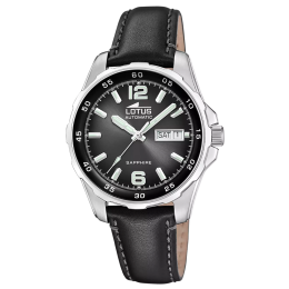 Montre homme LOTUS, Kosm automatique, acier et cuir 18998/4