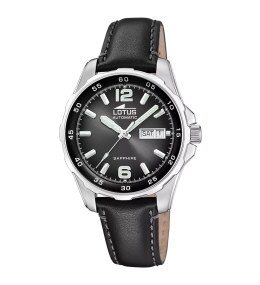 Montre homme LOTUS, Kosm automatique, acier et cuir 18998/4