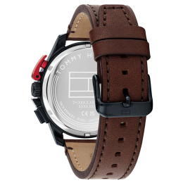 Montre Homme Tommy Hilfiger Bank 1792268 - Chrono Bleu & Cuir