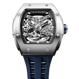Montre Tsar Bomba TB8228A01 Elemental - Squelette Acier & Bleu