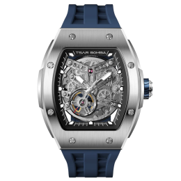 Montre Tsar Bomba TB8228A01 Elemental - Squelette Acier & Bleu