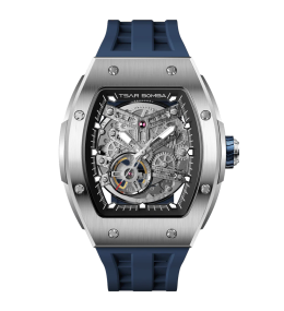Montre Tsar Bomba TB8228A01 Elemental - Squelette Acier & Bleu