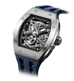 Montre Tsar Bomba TB8228A01 Elemental - Squelette Acier & Bleu