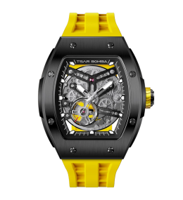 Montre Tsar Bomba TB8228A05 Elemental - Squelette Noir & Jaune