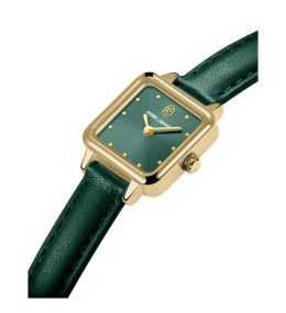 Montre Femme Pierre Lannier Néora 058J621 - Carrée Dorée & Vert