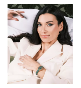 Montre Femme Pierre Lannier Néora 058J621 - Carrée Dorée & Vert