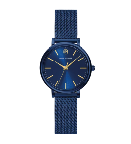 Montre Femme Pierre Lannier ESSENTIAL, acier PVD bleu 088G869