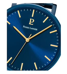 Montre Homme Pierre Lannier Essential 252G469 - Tout Acier Bleu