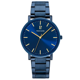 Montre Homme Pierre Lannier ESSENTIAL, acier PVD bleu 252G469