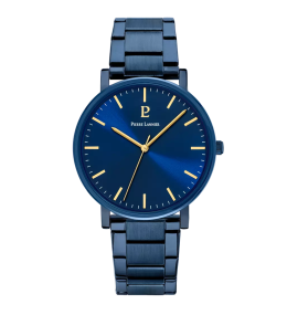 Montre Homme Pierre Lannier ESSENTIAL, acier PVD bleu 252G469