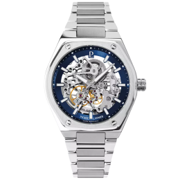 Montre Homme Pierre Lannier COPILOTE, Automatique en acier cadran bleu 308G161