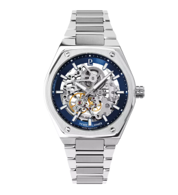 Montre Homme Pierre Lannier COPILOTE, Automatique en acier cadran bleu 308G161